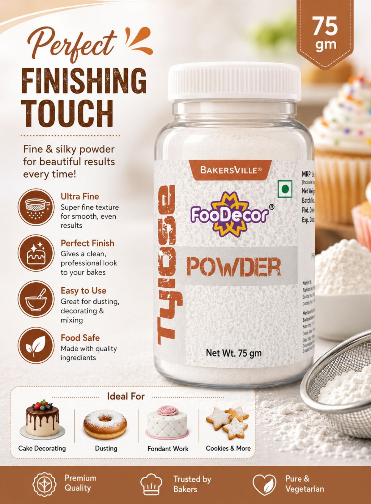 FooDecor Tylose Powder, 75gm(SB-Tylose)