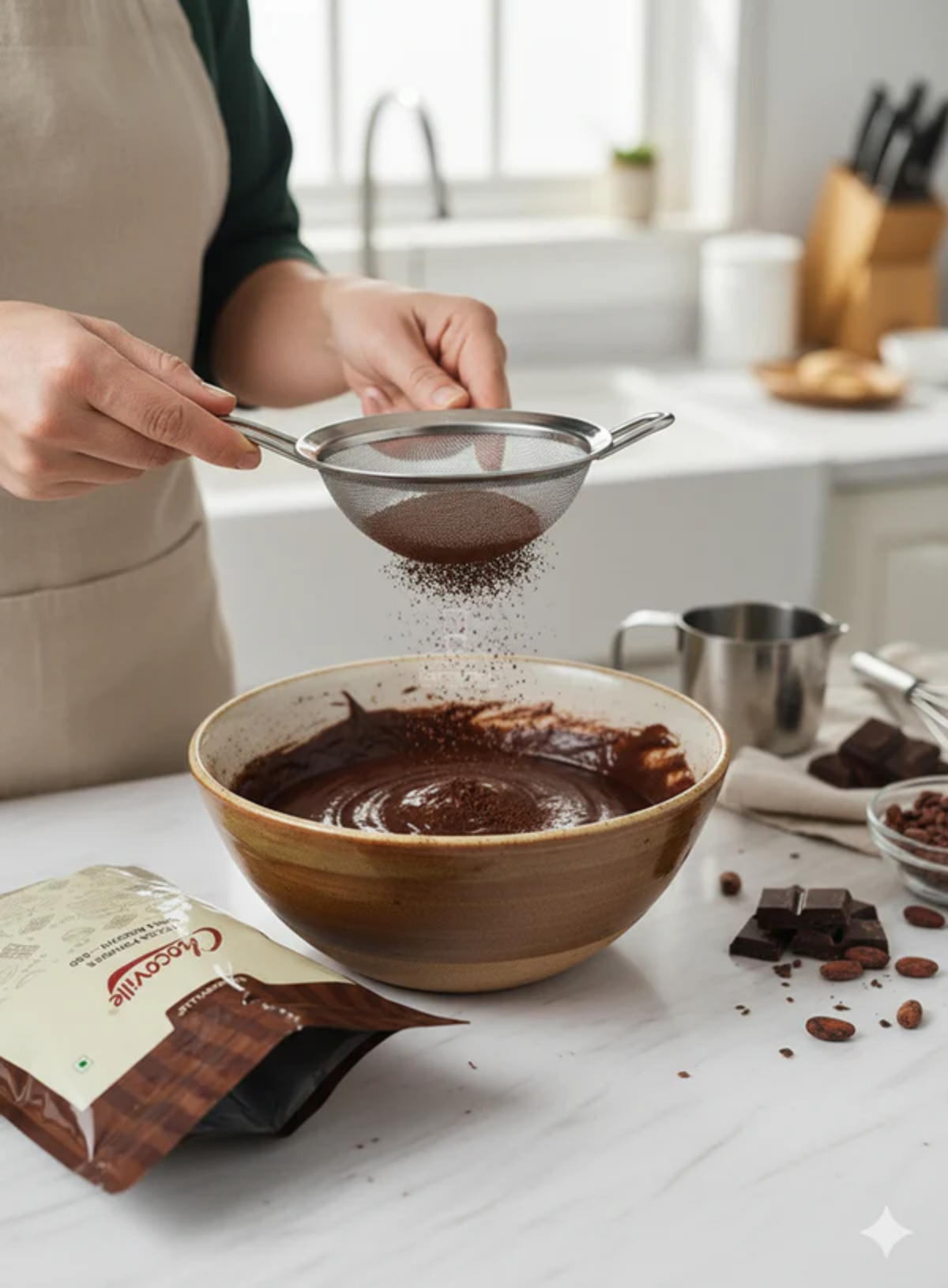Chocoville Cocoa Powder – Dark Brown (800) 1kg(SBBV-CP-800)