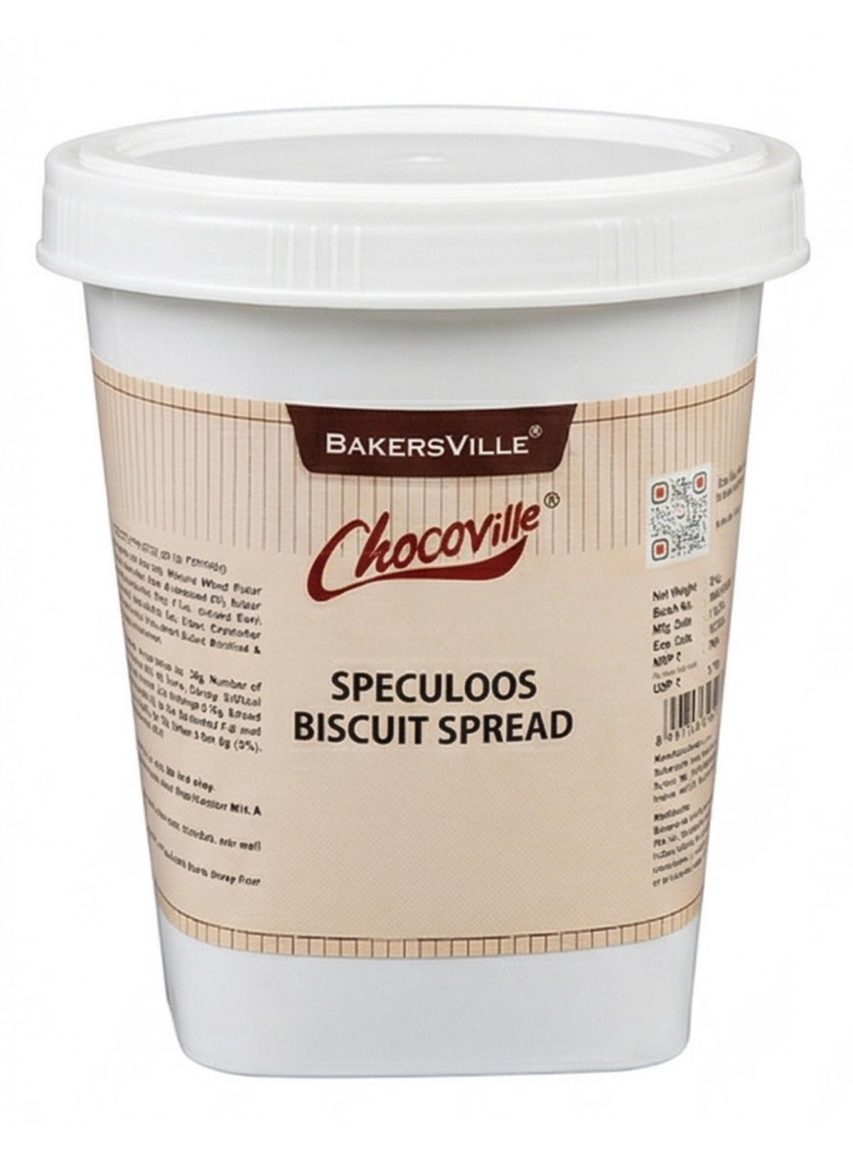 CAKE DECOR™ Chocoville Speculoos Biscuit Spread (1kg) - Dessert decorating and topping - (SB-BV-SBS-1)