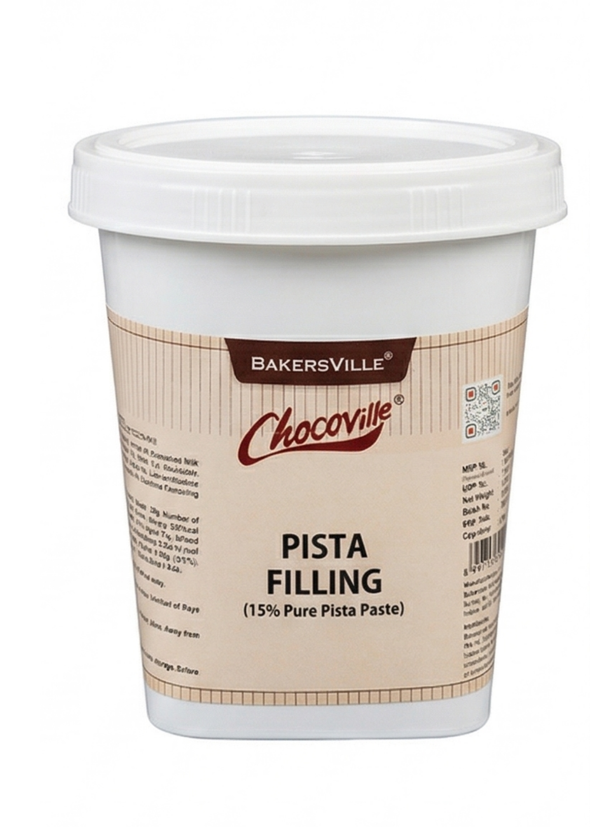 CAKE DECOR™ Chocoville Pista Filling (1kg) - Dessert decorating and topping - (SB-BV-PF-1)