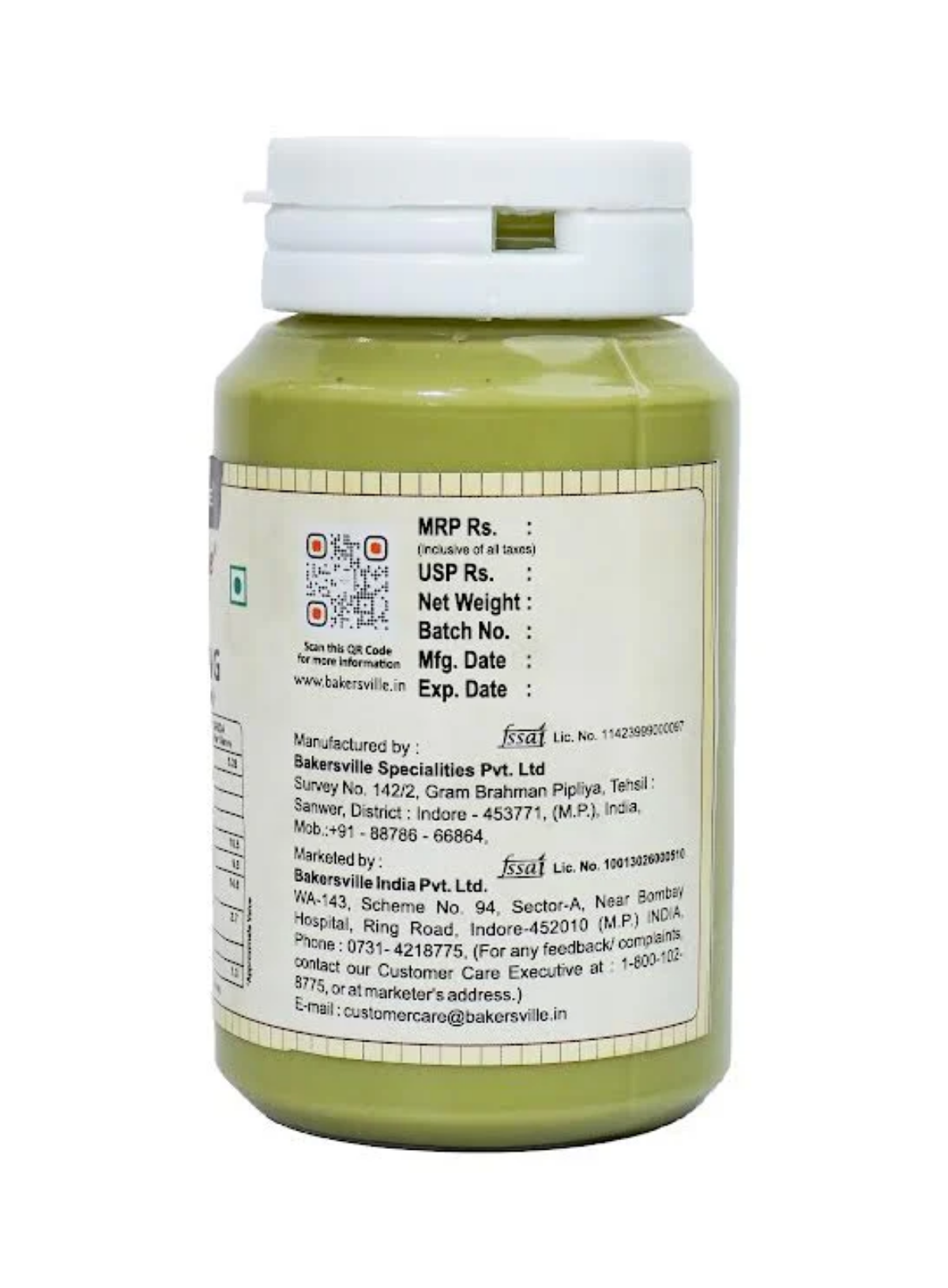 CAKE DECOR™ Chocoville Pista Filling (200gm) - Dessert decorating and topping - (SB-BV-PF)