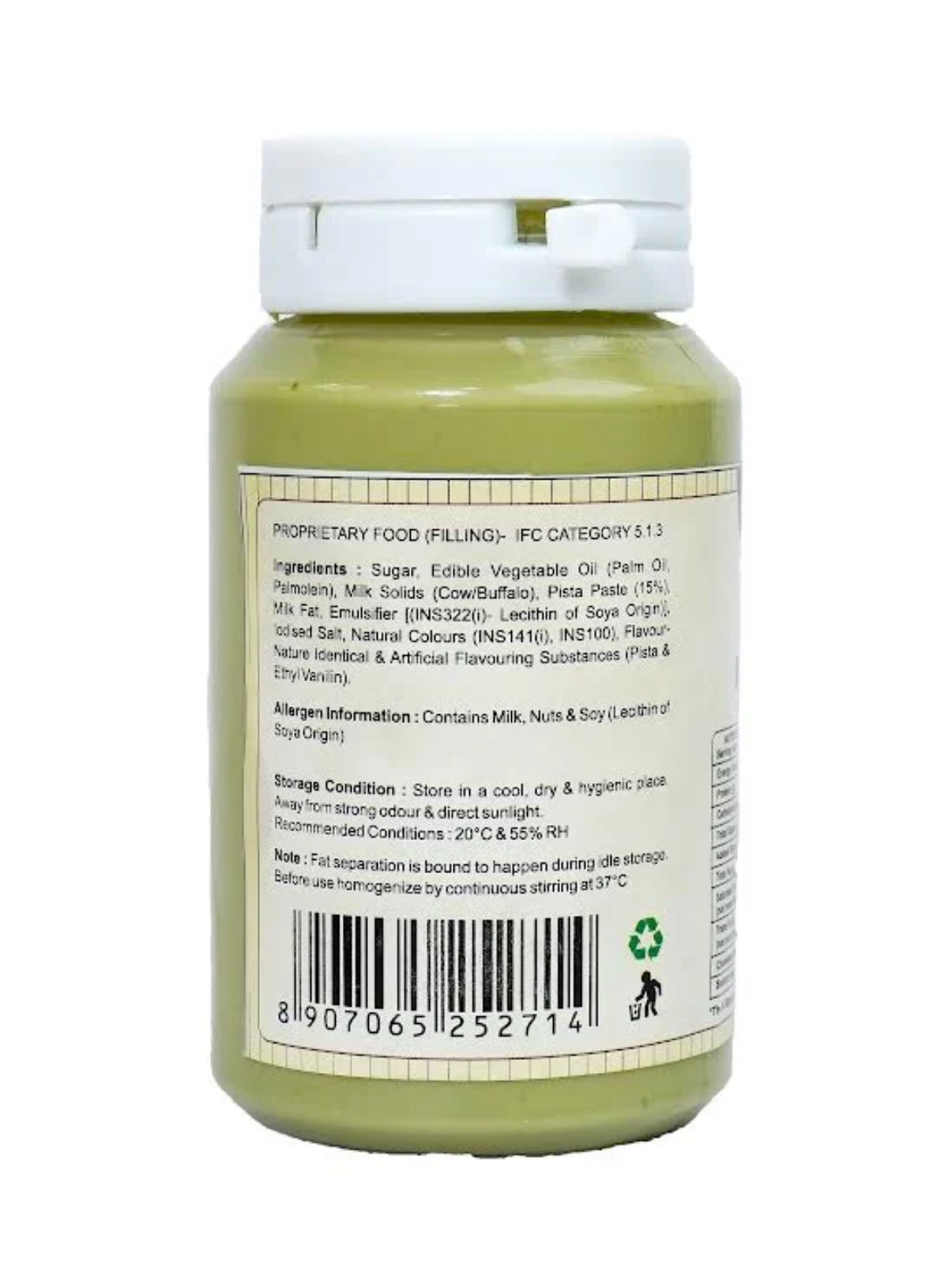 CAKE DECOR™ Chocoville Pista Filling (200gm) - Dessert decorating and topping - (SB-BV-PF)