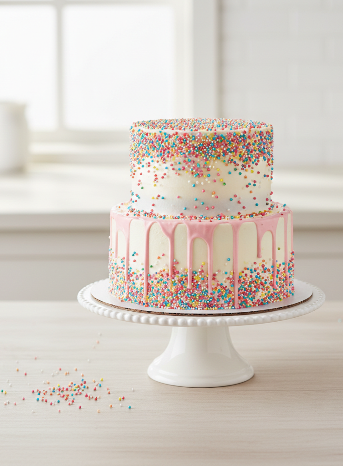 CAKE DECOR™ 1 kg Wow Confetti Coloured Balls (2mm) Sprinkles (SBCA-WOW-2MM-1KG)