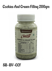 CAKE DECOR™ Chocoville Cookies And Cream Filling (200gm) - Dessert decorating and topping - (SB-BV-CCF)