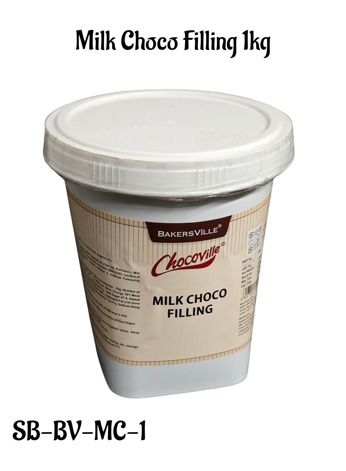 CAKE DECOR™ Chocoville Milk Choco Filling (1kg) - Dessert decorating and topping - (SB-BV-MC-1)