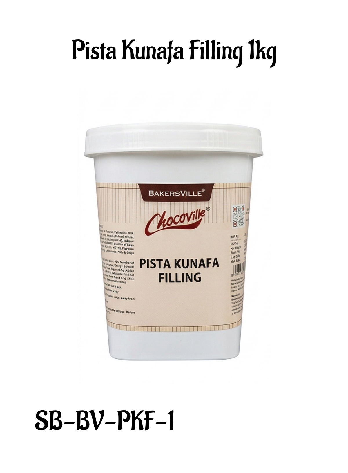 CAKE DECOR™ Chocoville Pista Kunafa Filling (1kg) - Dessert decorating and topping - (SB-BV-PKF-1)