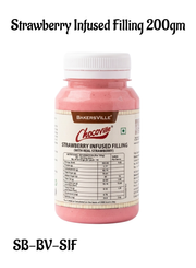 CAKE DECOR™ Chocoville Strawberry Infused Filling (200gm) - Dessert decorating and topping - (SB-BV-SIF)