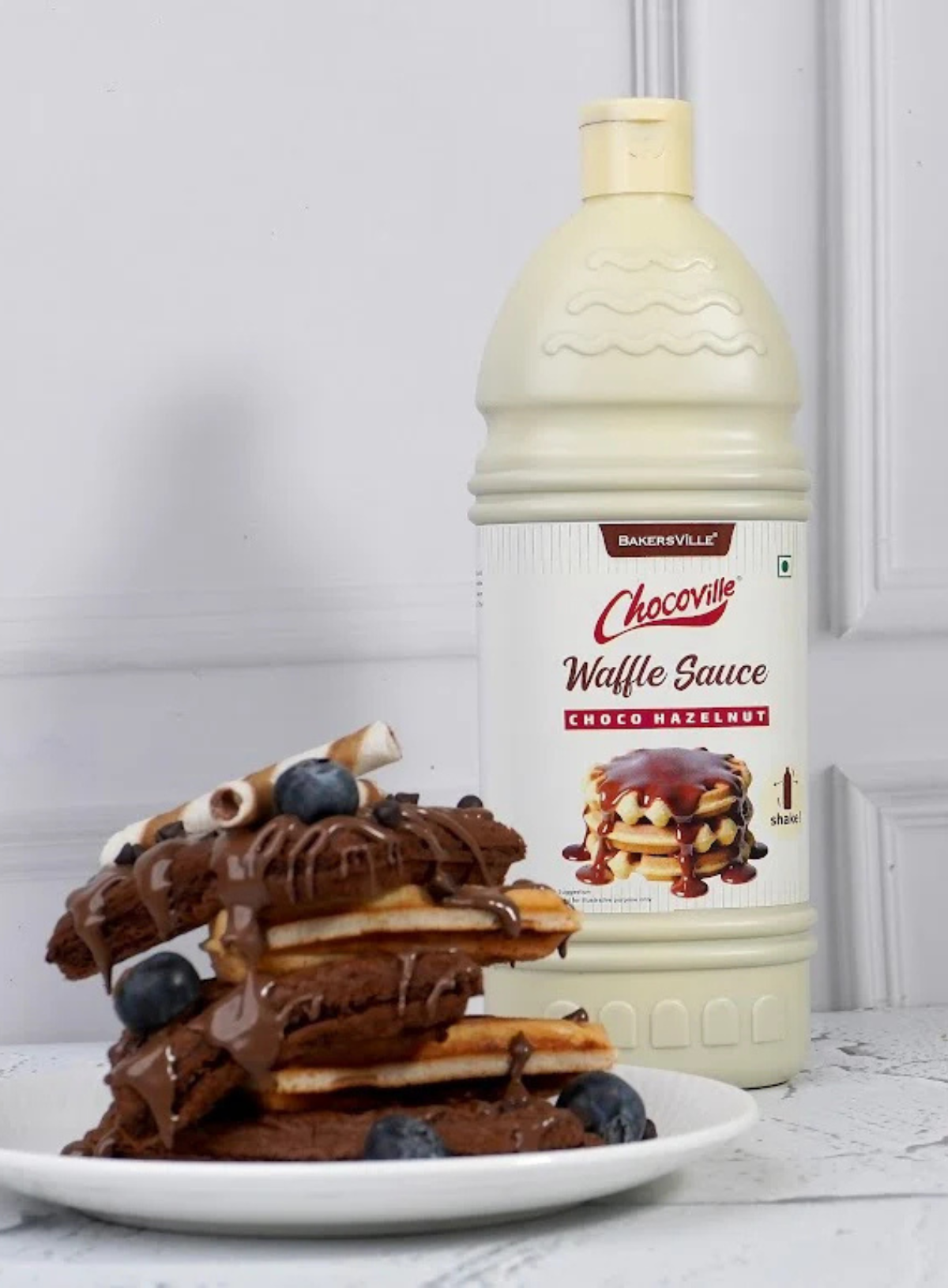 CAKE DECOR™ Chocoville Waffle Sauce Choco Hazelnut, 1 Kg (SB-BV-WS-CH)