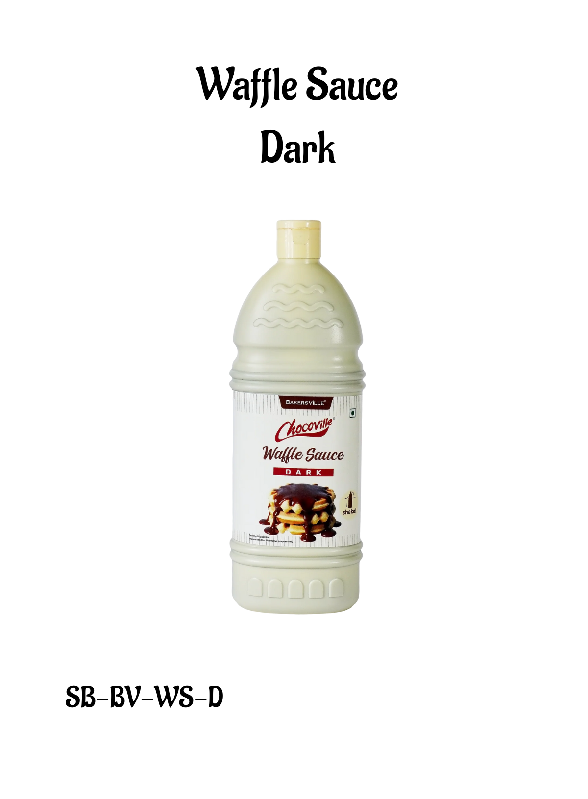 CAKE DECOR™ Chocoville Waffle Sauce Dark , 1 Kg (SB-BV-WS-D)
