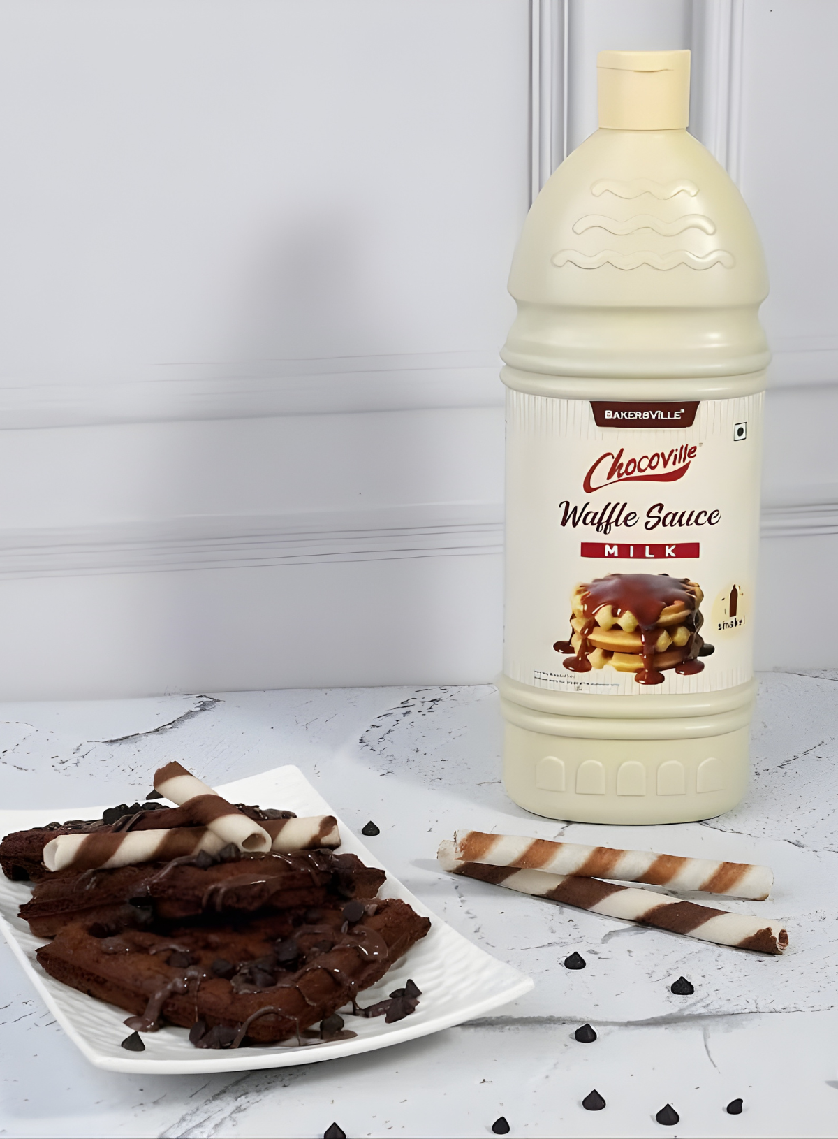 CAKE DECOR™ Chocoville Waffle Sauce Milk , 1 Kg (SB-BV-WS-M)