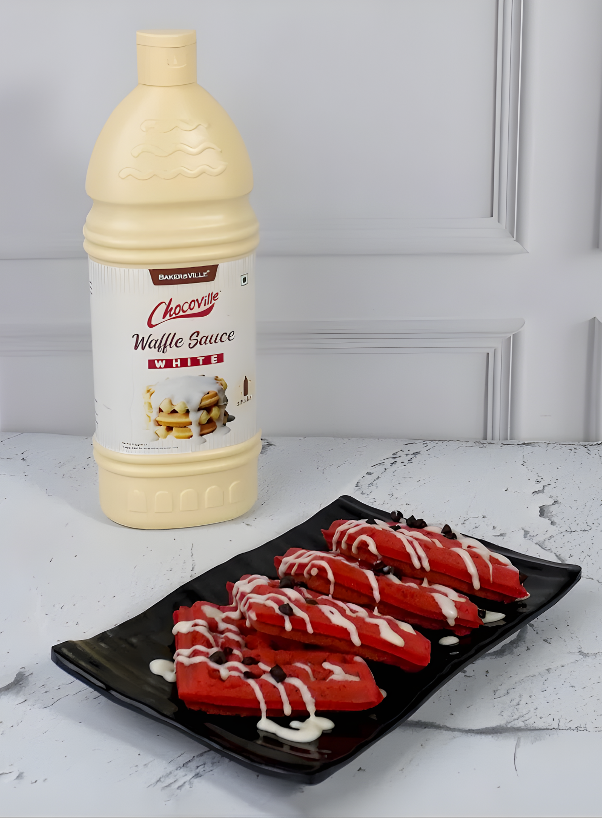 CAKE DECOR™ Chocoville Waffle Sauce White , 1 Kg (SB-BV-WS-W)
