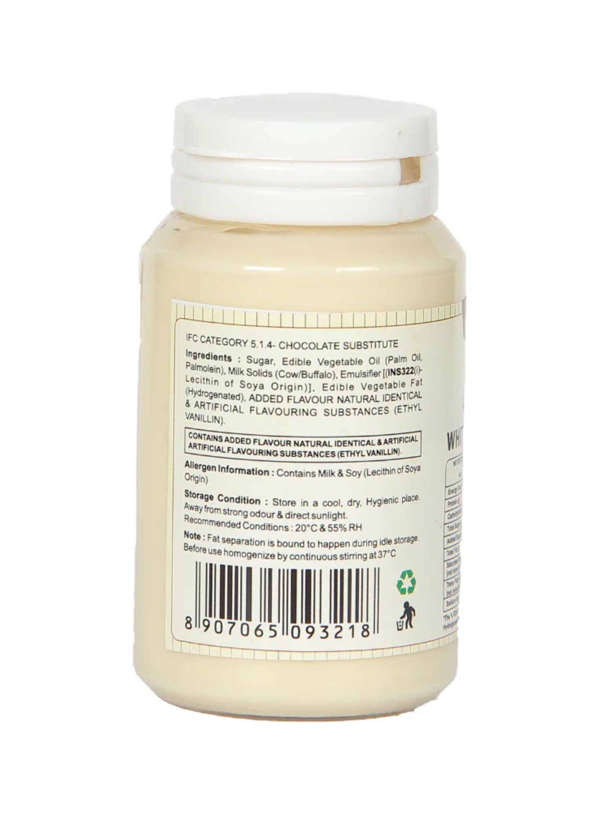 CAKE DECOR™ Chocoville White Choco Filling (200gm) - Dessert decorating and topping - (SB-BV-WCF)