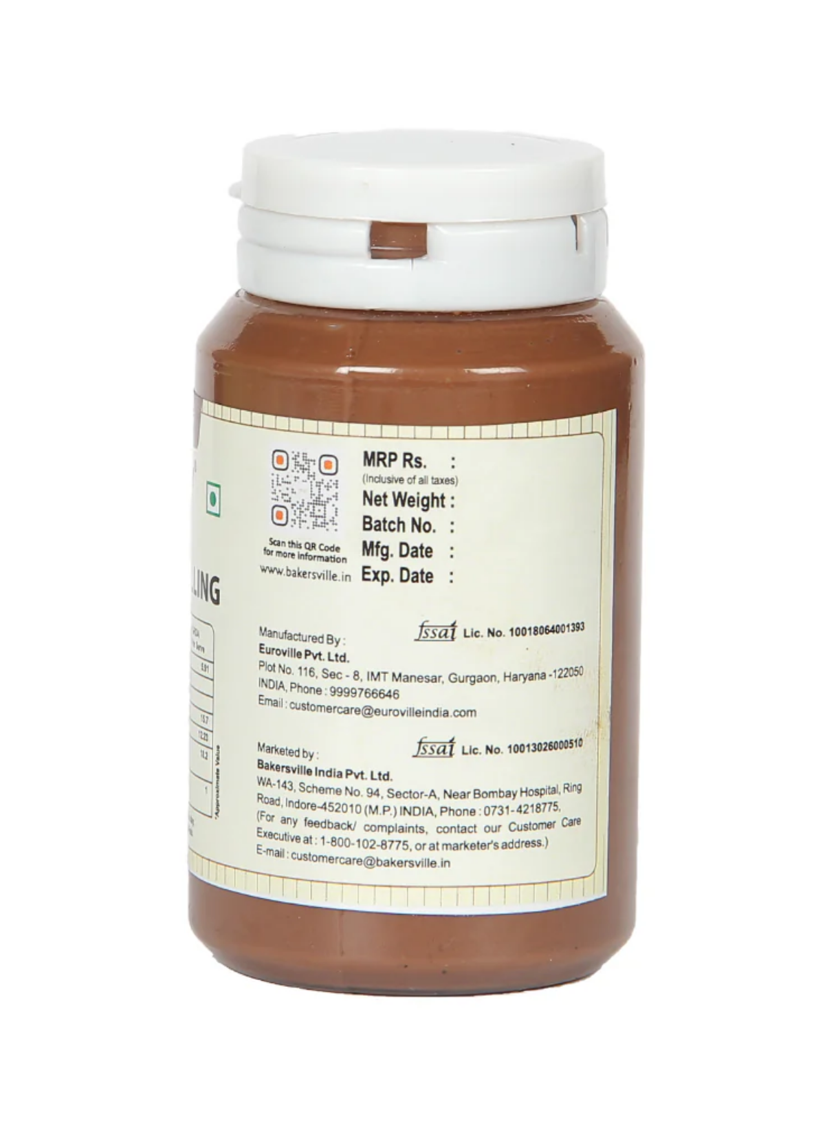 CAKE DECOR™ Chocoville Milk Choco Filling (200gm) - Dessert decorating and topping - (SB-BV-MCF)