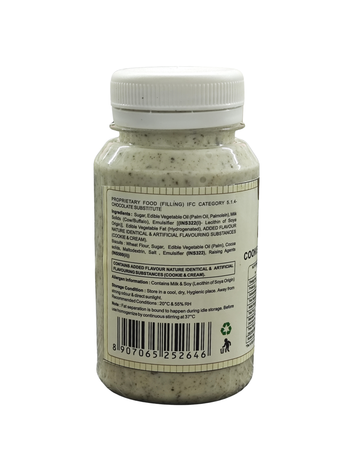 CAKE DECOR™ Chocoville Cookies And Cream Filling (200gm) - Dessert decorating and topping - (SB-BV-CCF)
