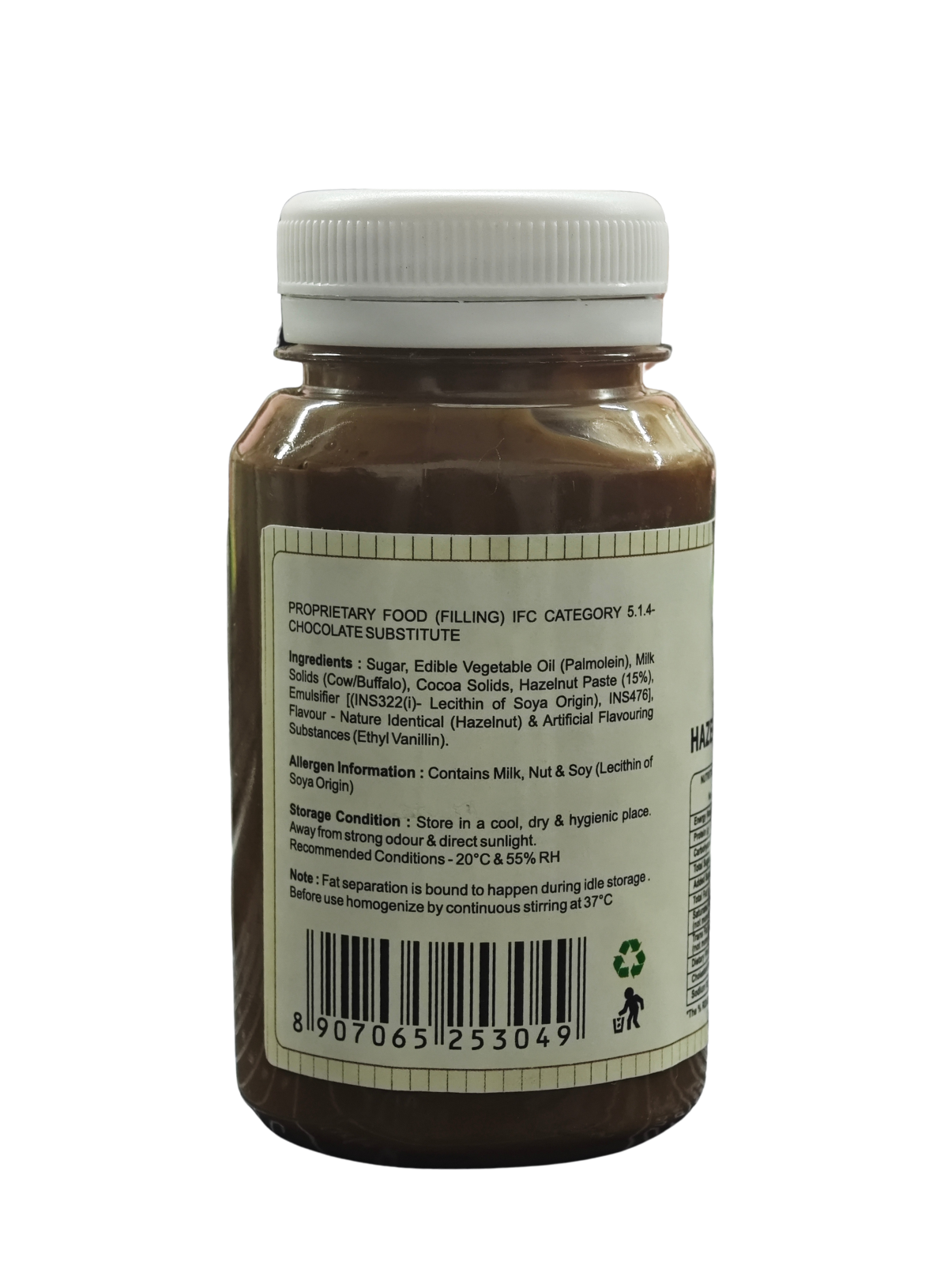 CAKE DECOR™ Chocoville Hazelnut Paste Filling (200gm) - Dessert decorating and topping - (SB-BV-HPF)