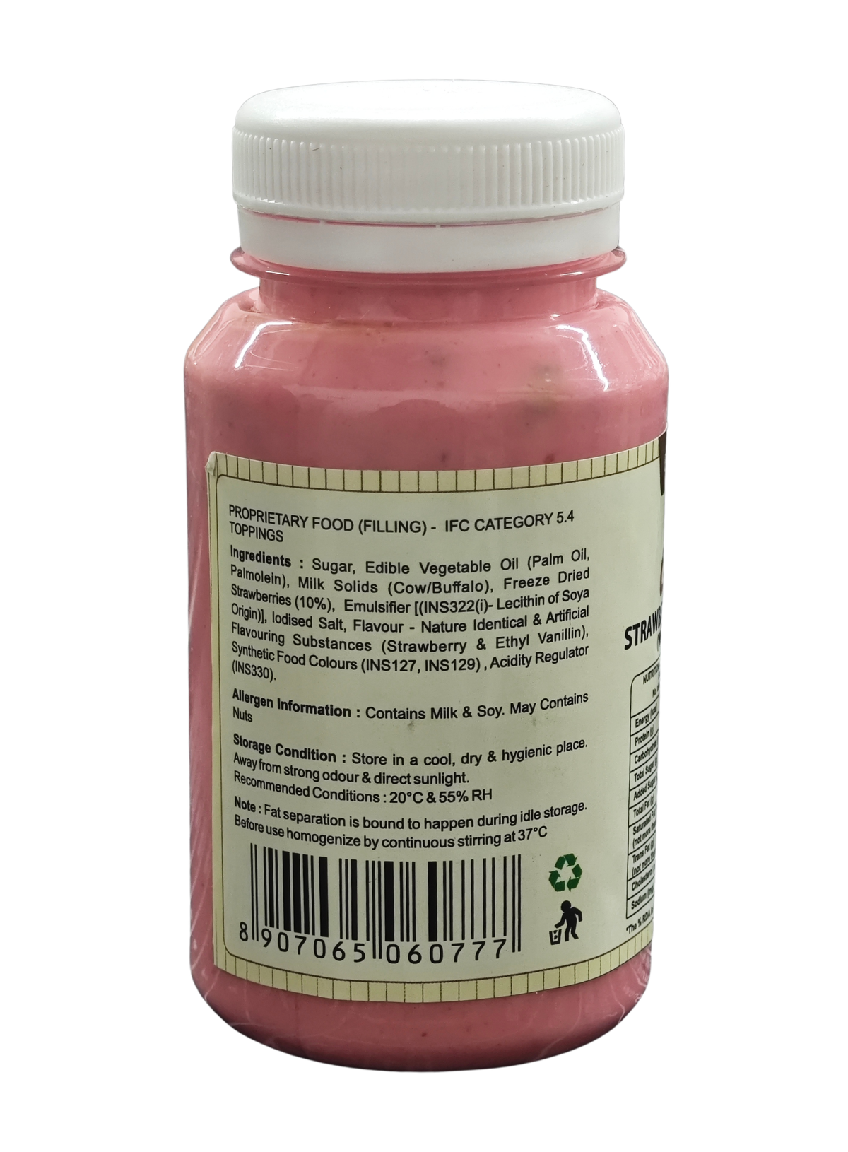 CAKE DECOR™ Chocoville Strawberry Infused Filling (200gm) - Dessert decorating and topping - (SB-BV-SIF)