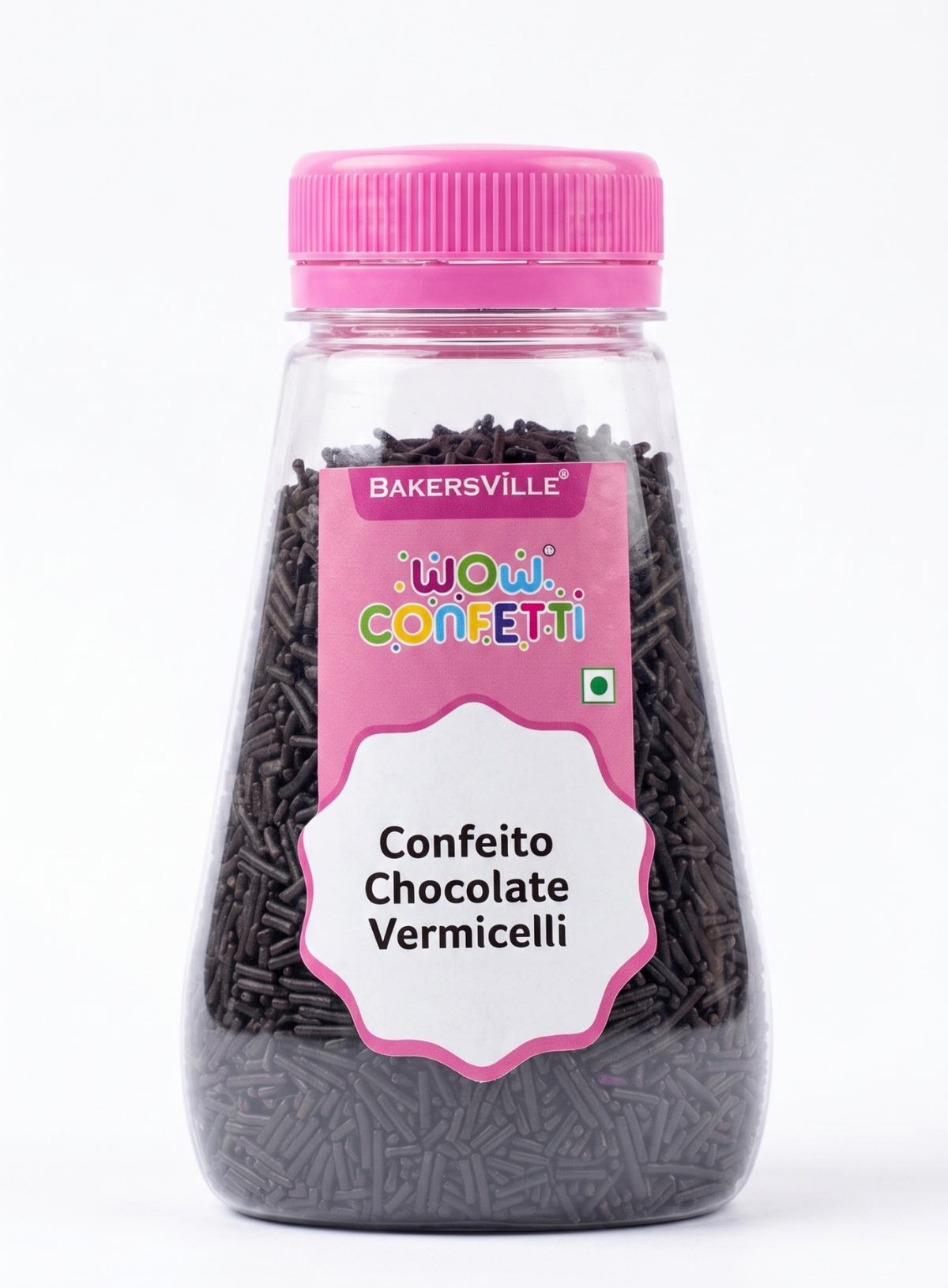 WOW Confetti Confeito Chocolate Vermicelli - 100g | Black Sprinkles for Cake Decoration and Topping (SBCA-WOW-CCV) CAKE DECOR™
