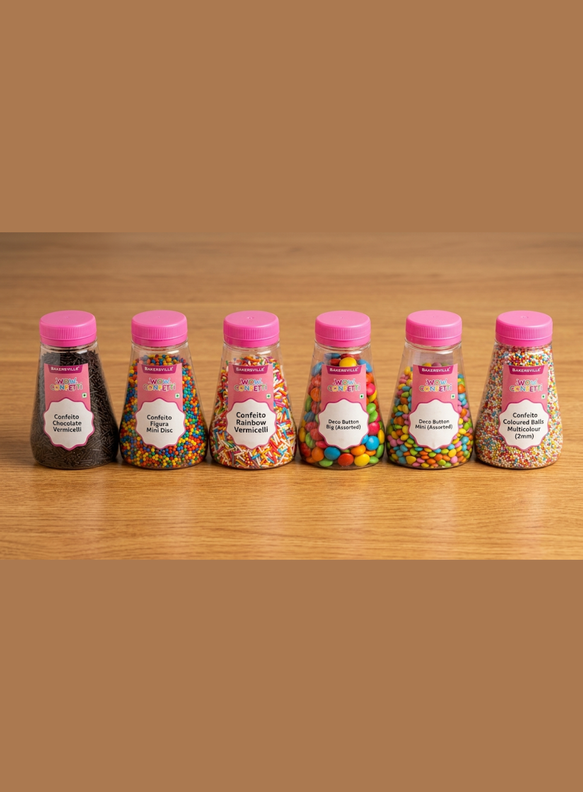 WOW Confetti Confeito Chocolate Vermicelli - 100g | Black Sprinkles for Cake Decoration and Topping (SBCA-WOW-CCV) CAKE DECOR™