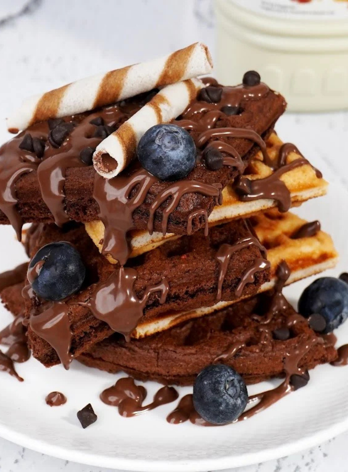 CAKE DECOR™ Chocoville Waffle Sauce Choco Hazelnut, 1 Kg (SB-BV-WS-CH)